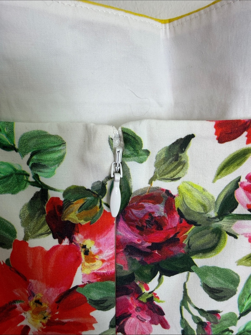 ANTONIO MELANI Natasha Floral Midi Sundress Square Neck, White/Multi | Sz. 10 - Picture 5 of 8